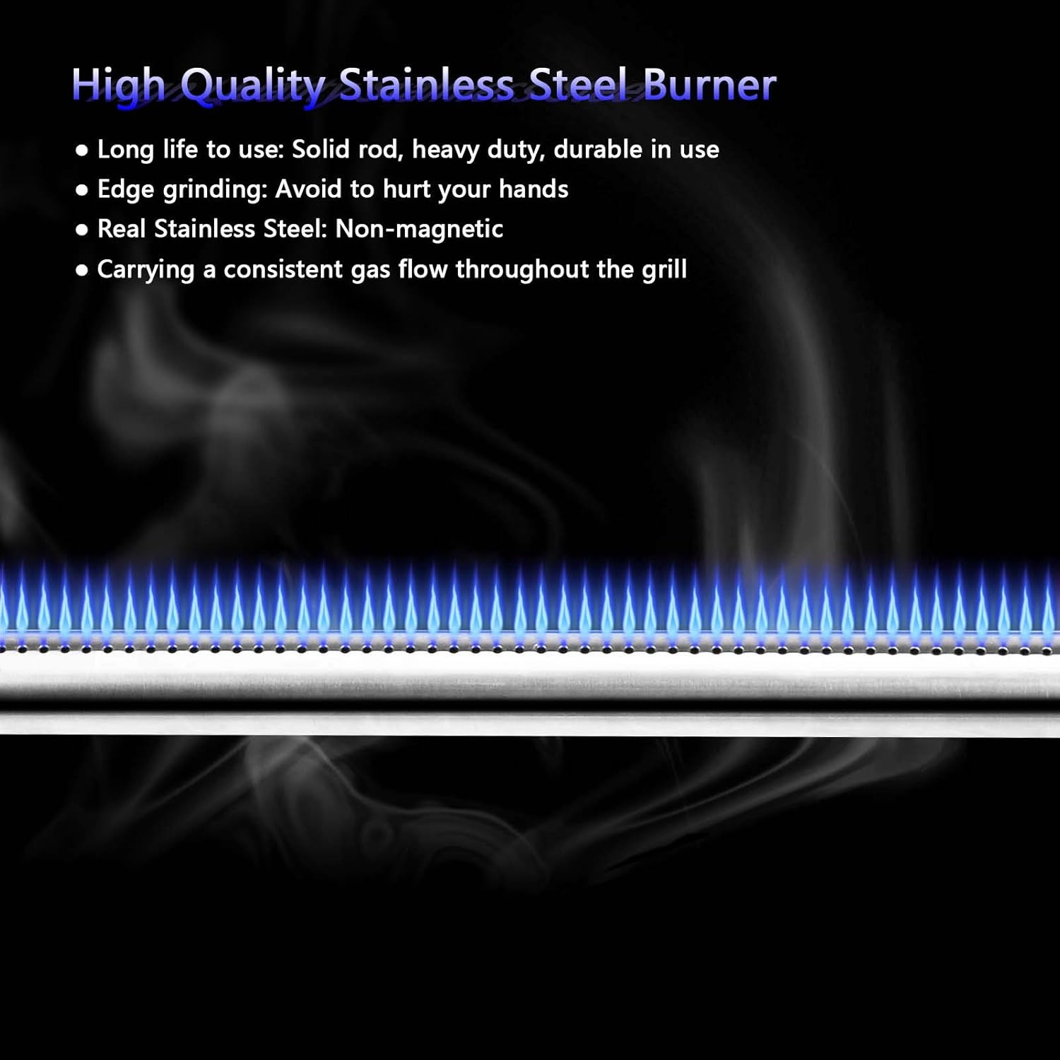 Uniflasy Flavorizer Bars & Grill Burner Tubes for Weber Spirit I & II 200 | 15.3 Inch Replacement Parts