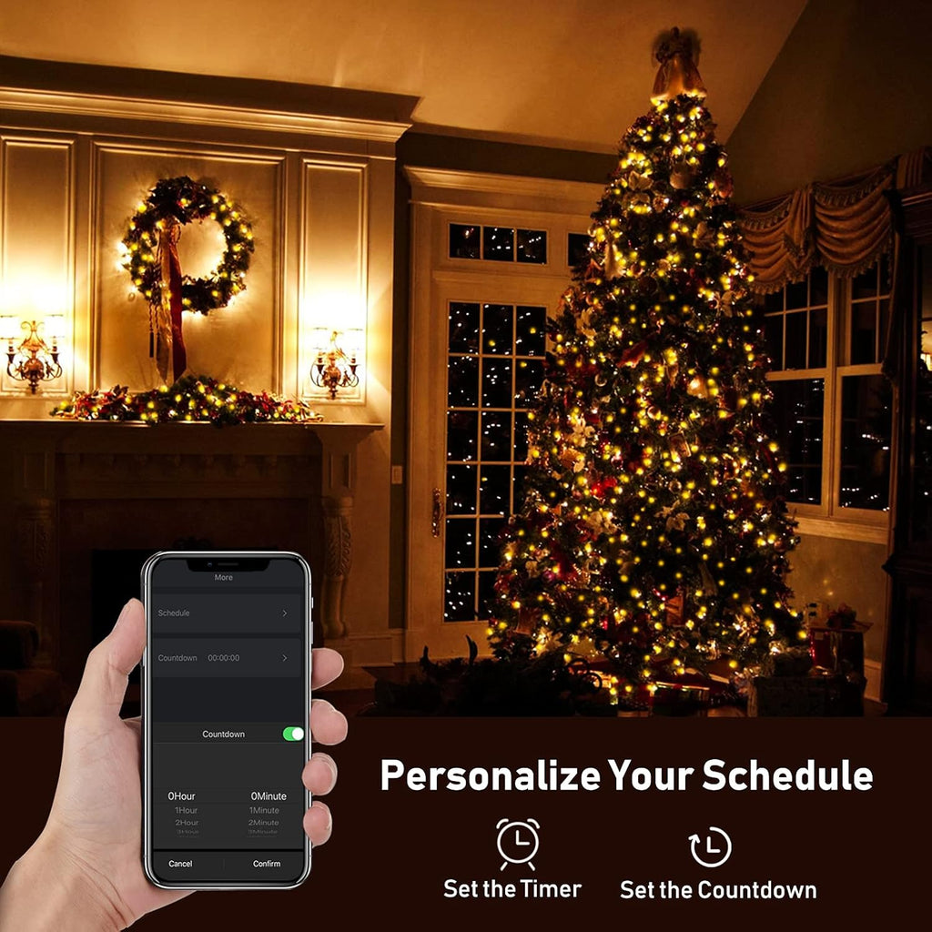Smart Fairy String Lights - 33 Ft USB Bluetooth Twinkle Lights with Timer, Remote & Music Sync