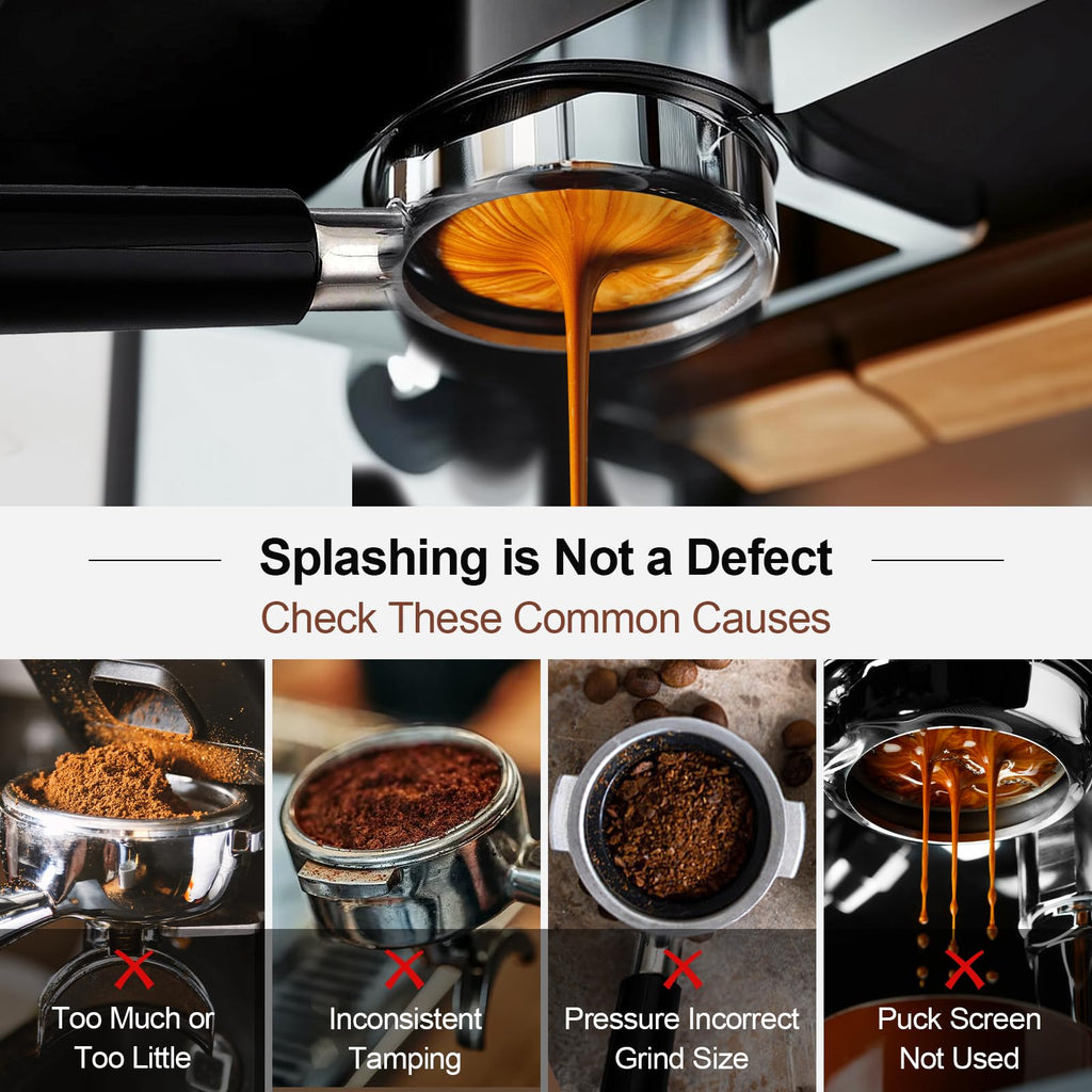 WhaleSiper Bottomless Portafilter 54mm Compatible with Breville BES870/880 & Solis etc., 3-Ear Stainless Head
