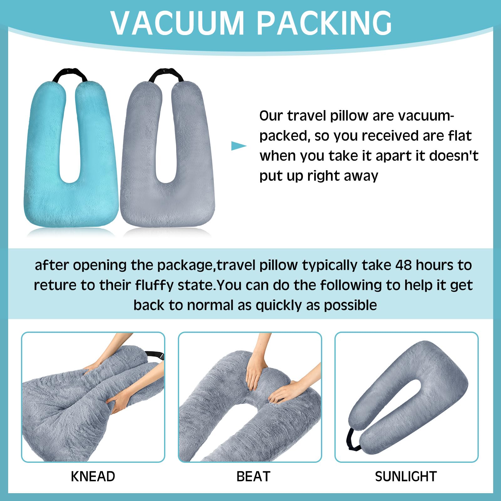 Barydat 2 Pcs Car Travel Pillow for the Back Seat 28 x 18 in Sleeping Reading Pillows for Long Distance Travel Car Cushion for Kids Adults Head and Body Support U Shaped Pad for Travel(Gray, Green)