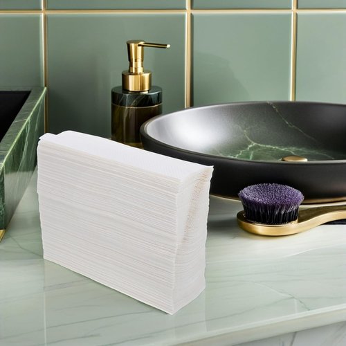 FRCOLOR Hotel Paper Towels - Thickened 200 Sheets | Water-Absorbent Bathroom & Kitchen Tissues