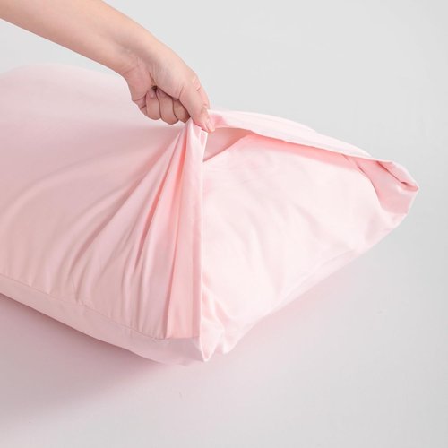 FLXXIE King Pillow Cases - Soft Microfiber Covers with Envelope Closure, 20x36, Blush Pink | Wrinkle & Stain Resistant