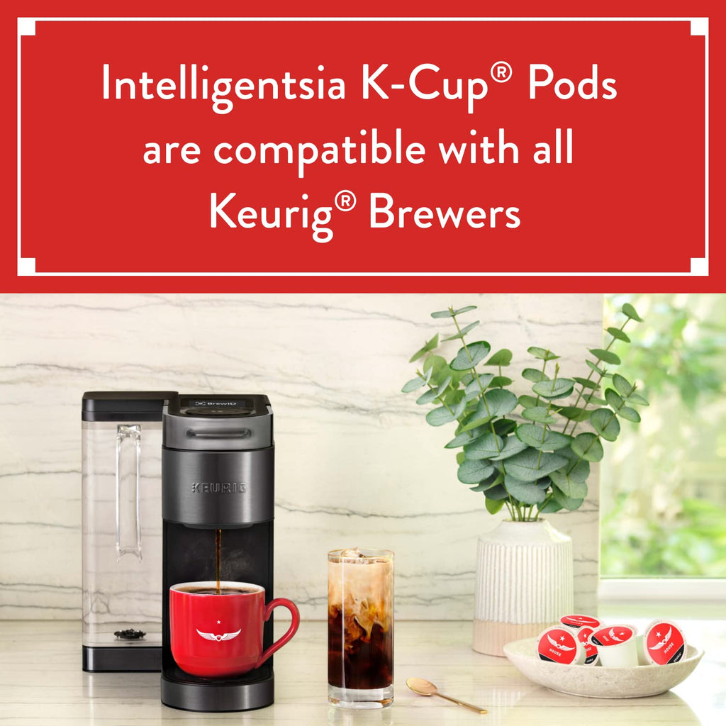 Intelligentsia Coffee, Light Roast K-Cup Coffee Pods for Keurig Brewers - Organic El Gallo 60 Count with Flavor Notes of Milk Chocolate, Honey and Cola (6 Boxes of 10 K-Cup Pods)