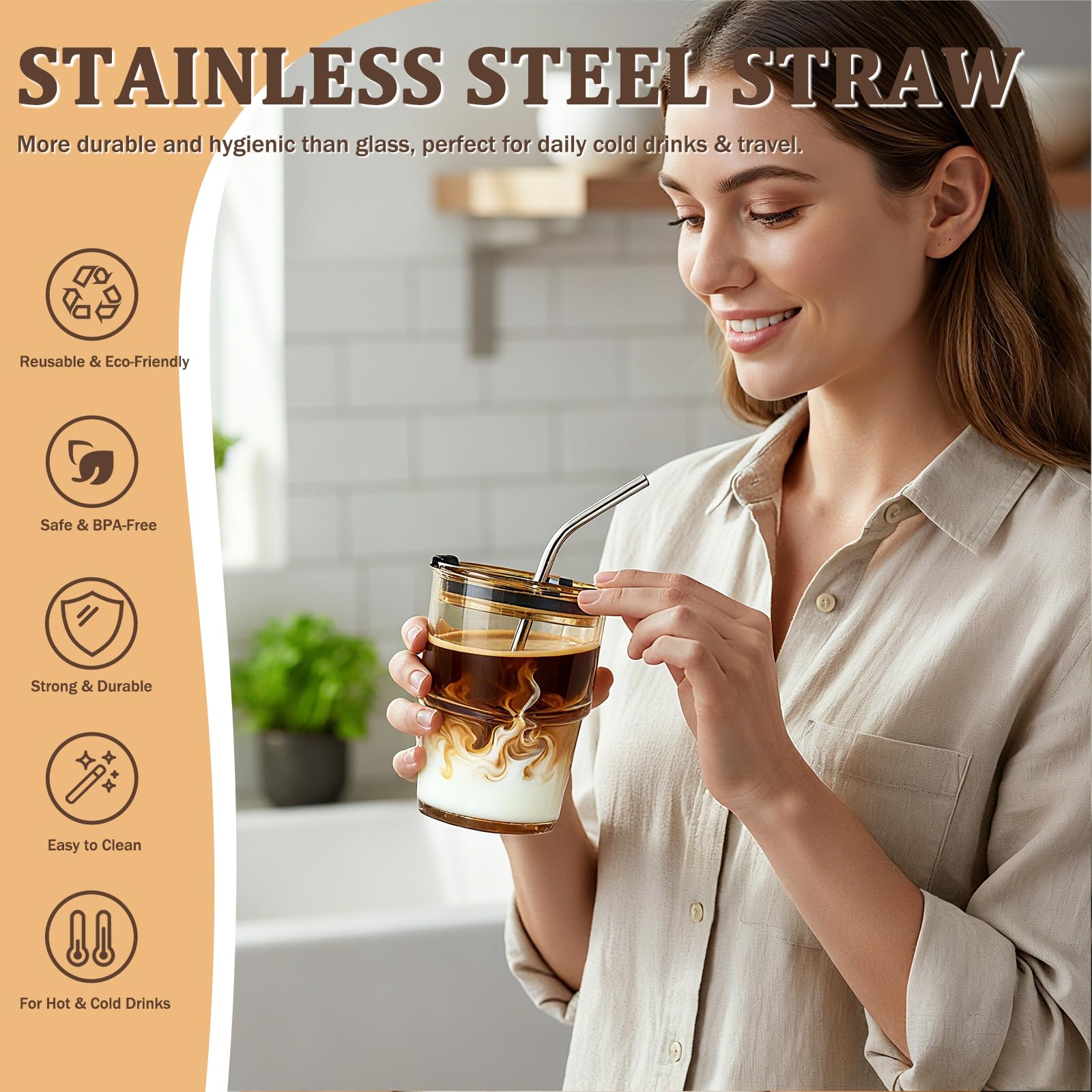 12 Packs Glass Tumbler with Lid and Straw Ice Coffee Cup Employee Christmas Appreciation Gift Ideas Bulk Team from Boss Best End Year Work Office Staff Coworker Team Group Colleague Teamwork Thank You