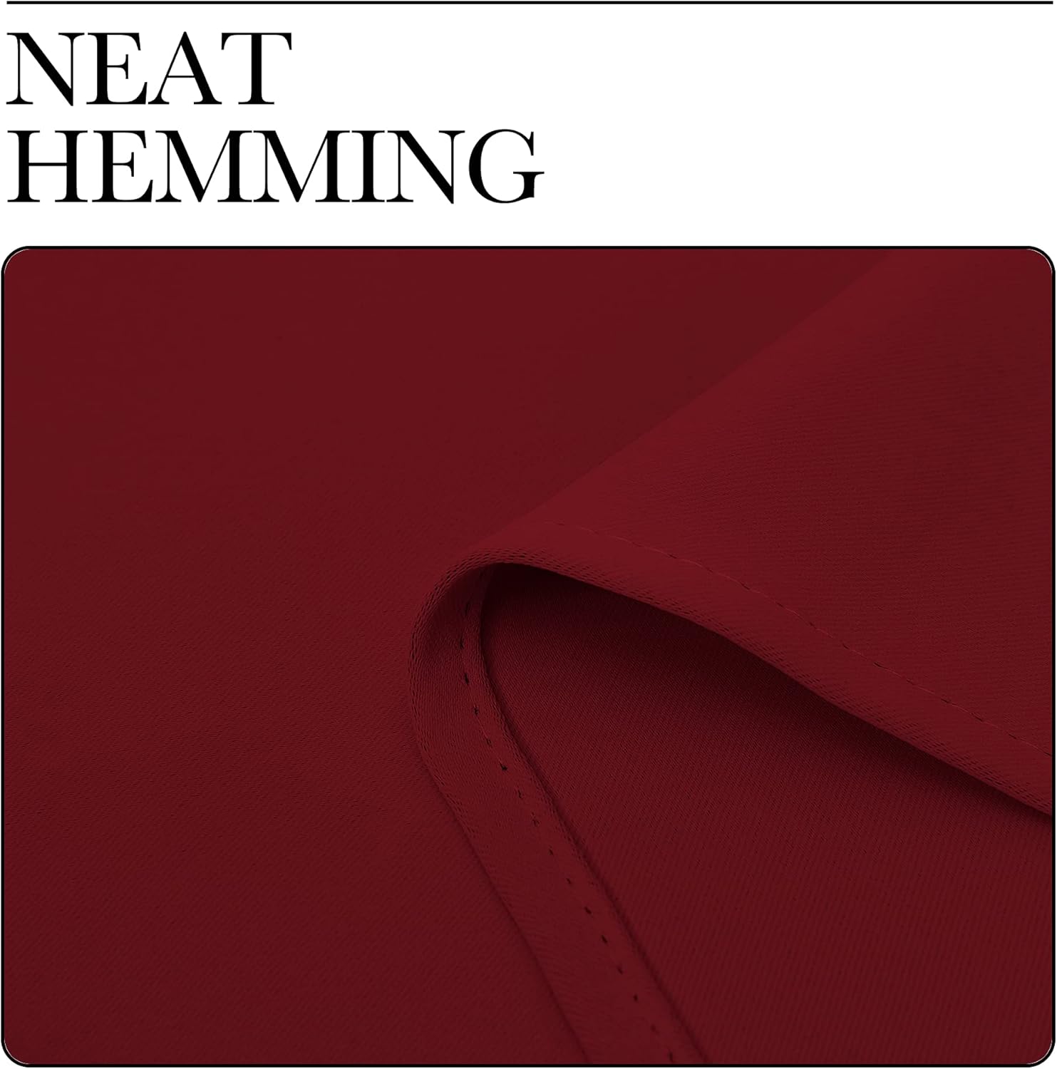 NICETOWN Burgundy Red Blackout Curtains - Thermal Insulated Grommet Draperies (55" W x 96" L)