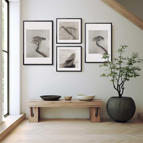 LaVie Home 20x20 Black Picture Frame - HD Plexiglass Wall Display | Classic Square Frame for Vertical or Horizontal Use