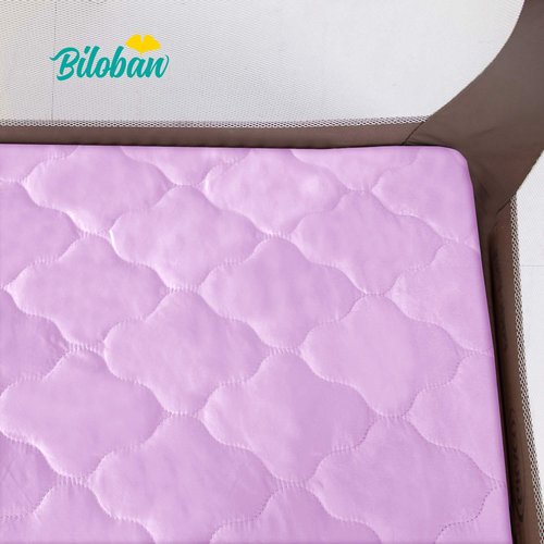 Biloban Waterproof Pack 'n Play Sheet - Quilted Protector for Baby Mattress | 39" x 27", Lavender