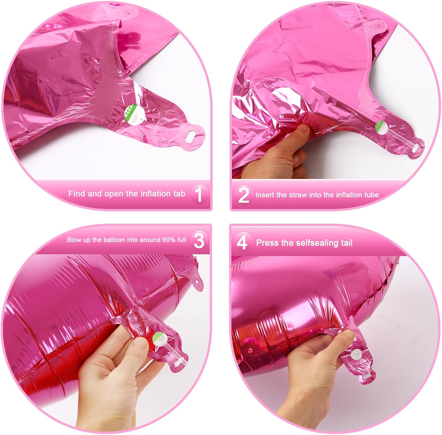Pink Number 1 Balloon - 40 Inch Foil Birthday Balloon for Boys & Girls | Perfect for 1st, 10th, 11th, 12th, 16th, 18th Birthdays & Anniversaries