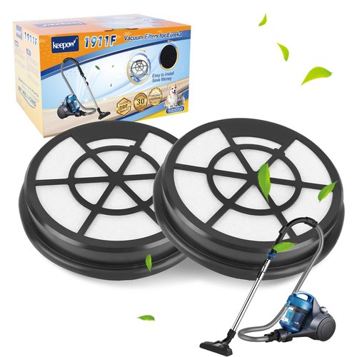 KEEPOW NEN110A Vacuum Filters for Eureka Whirlwind Bagless Canister Vacuum Cleaner NEN110A, NEN110B, NEN110D Series, 2 Pack