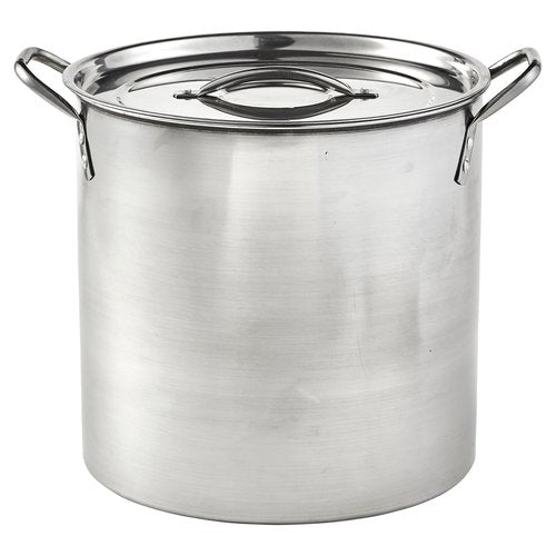 IMUSA 16Qt Stainless Steel Stock Pot with Lid, Large Cooking Pot for Soups, Boiling Seafood, Pasta, Stews, and Family Meals