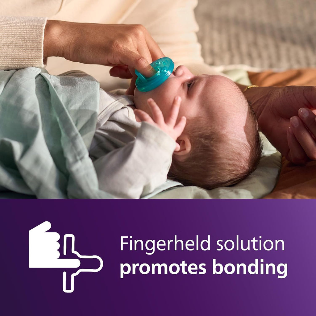 Philips Avent Soothie Baby Pacifiers - 100% Silicone, BPA-Free, Durable Design, Green, 4 Pack for 0-3 Months