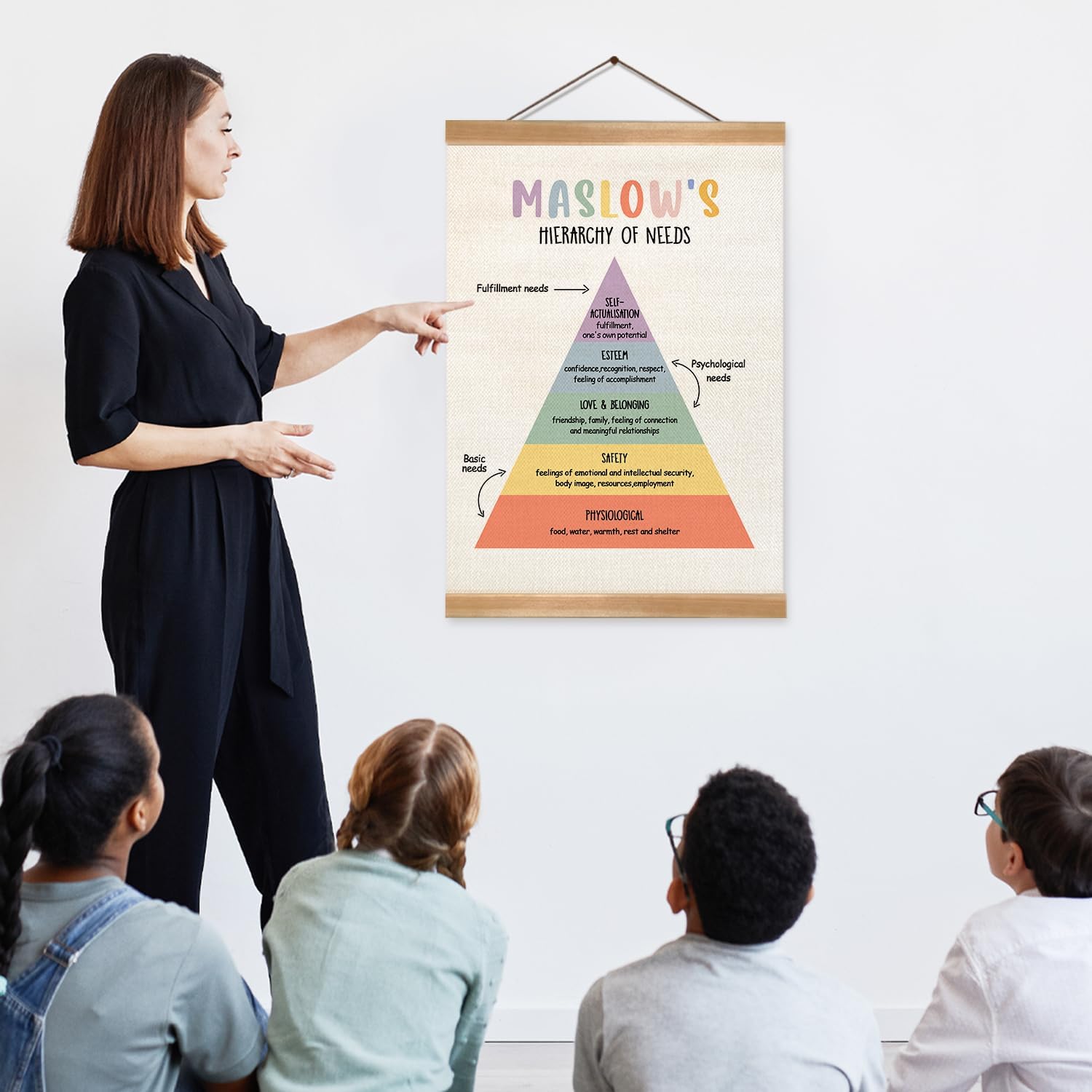 ZTGDA Mental Health Poster - Therapy Tools for Psychologist Offices | CBT Poster with Solid Frame
