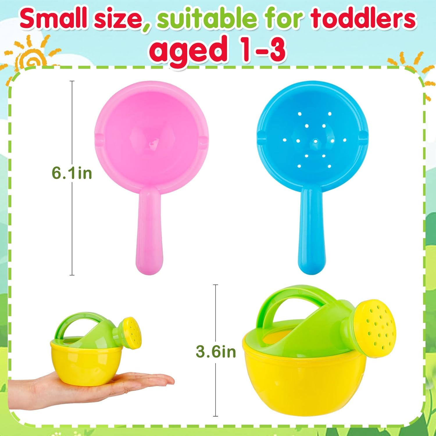 Skiennix Bath Toys for Toddlers 1-3 Years - Easy to Clean Mold-Free Water Toys | 3 Pack (Yellow)