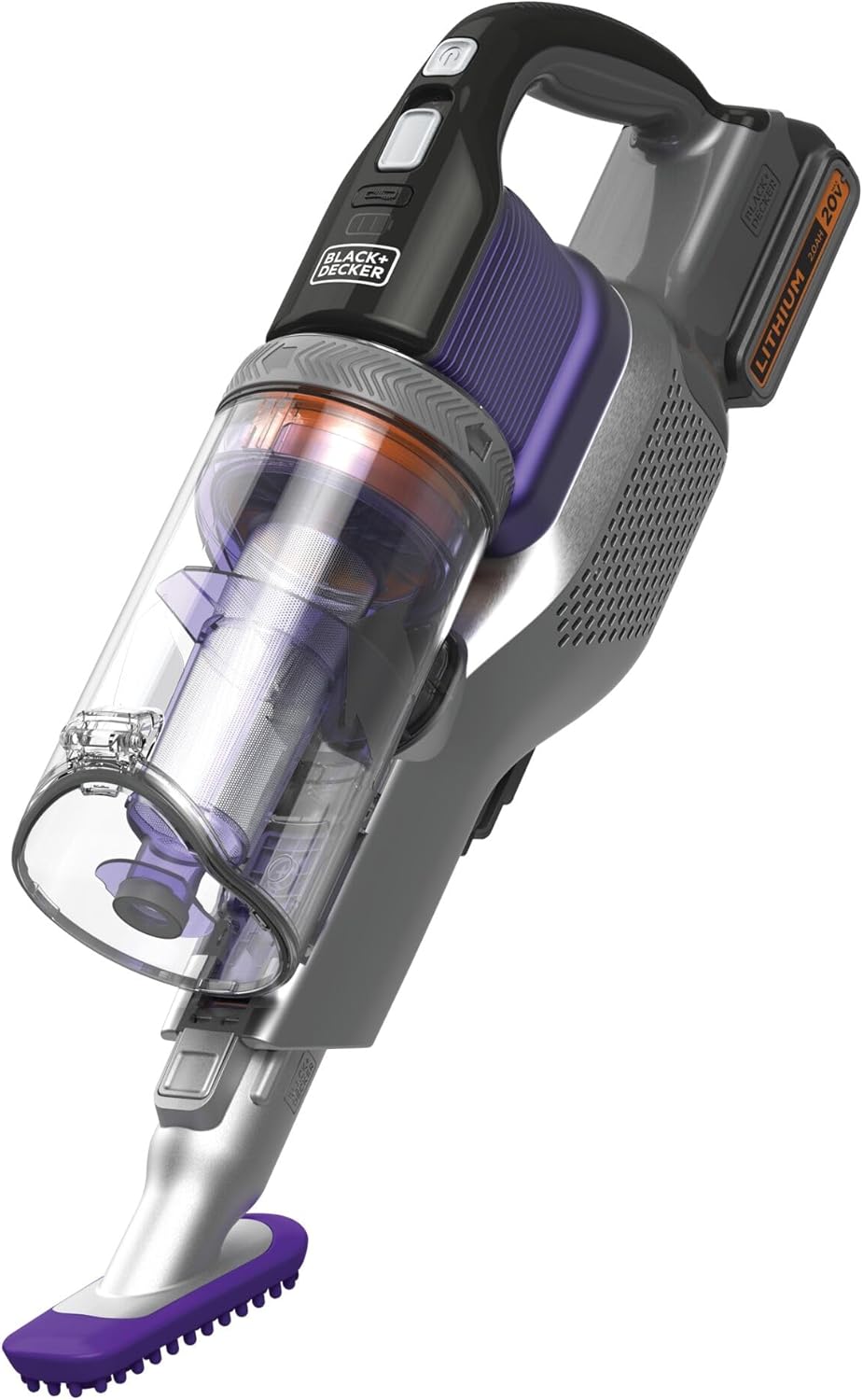 BLACK+DECKER Cordless Pet Hair Vacuum - Maximum Suction, 55 Minutes Runtime, Multi-Surface | Lightweight Design