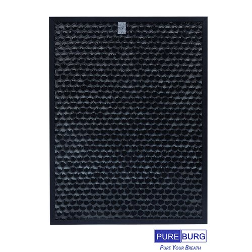 PUREBURG Replacement Filter Compatible with Winix XQ & XQ Pro Tower Air Purifier, Filter X, 2 x H13 HEPA & 2 x Activated Carbon Filters Air Clean Dust VOCs Odor