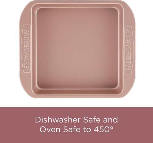 Farberware Nonstick Cookie Sheet - 10 Inch x 15 Inch, Elegant Rose Gold Finish