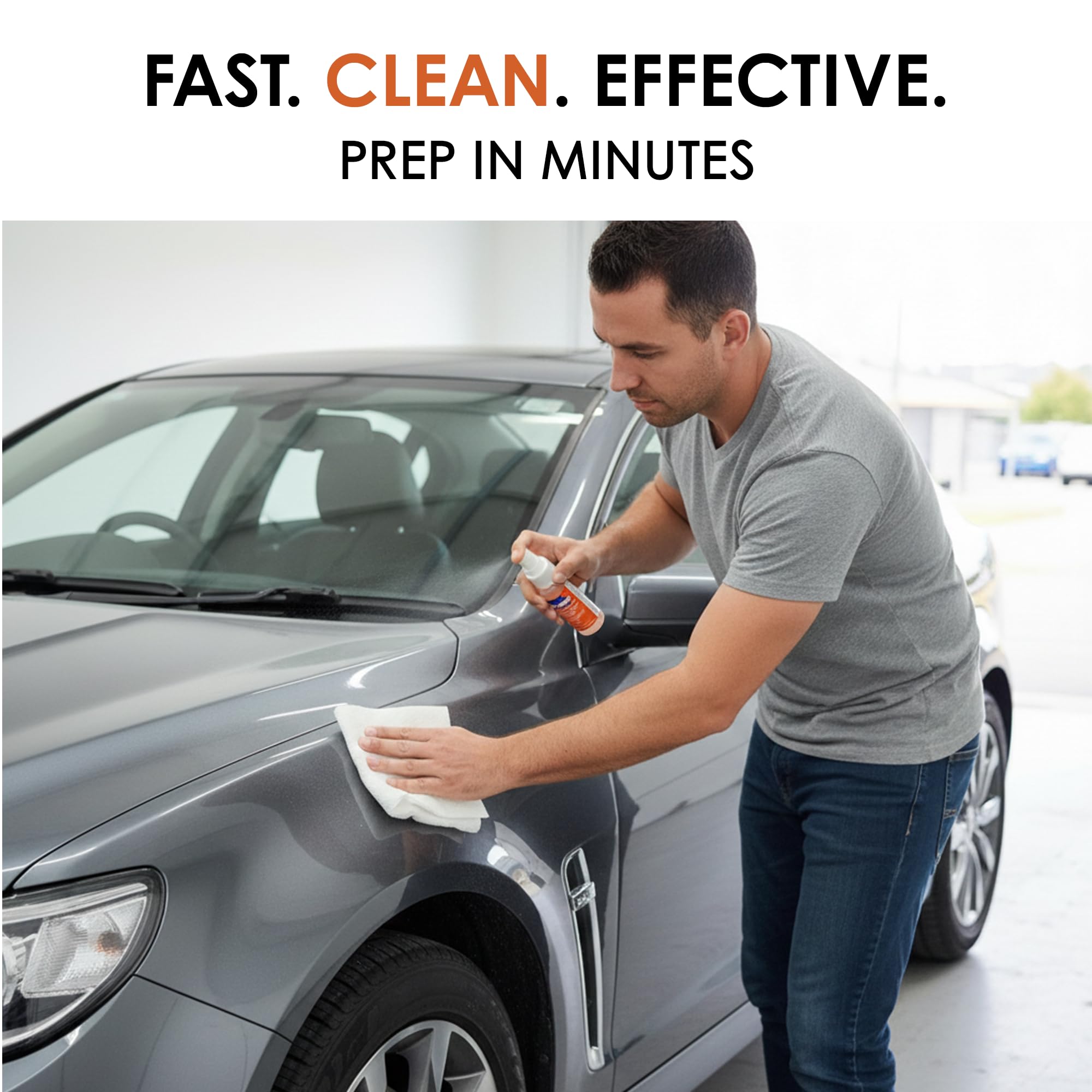 Rapid Tac Rapid Prep Surface Cleaner 4 oz | Safe Water Based solution Removes Wax, Grease, Oil & Silicone Non-Flammable Formula Pre-Cleaning Paint, Sign Materials & Glass Before Vinyl Application