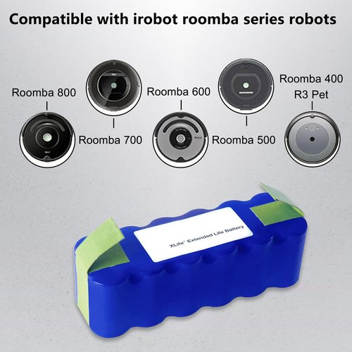 Lcenerga for iRobot Battery Replacement for Roomba 400 500 600 700 800 Series for roomba 400 530 535 540 550 560 570 580 595 620 630 660 650 760 770 780 790 870 880 NiMH