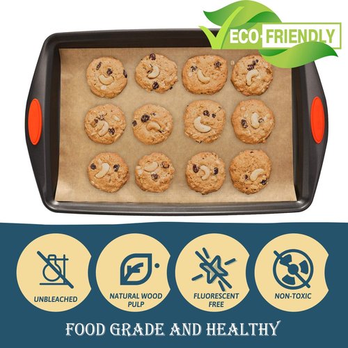 Hiware Parchment Paper Baking Sheets - 200 PCS Precut Non-Stick 9x13 IN for Baking & Cooking | Unbleached, Perfect for Quarter Sheet Pans