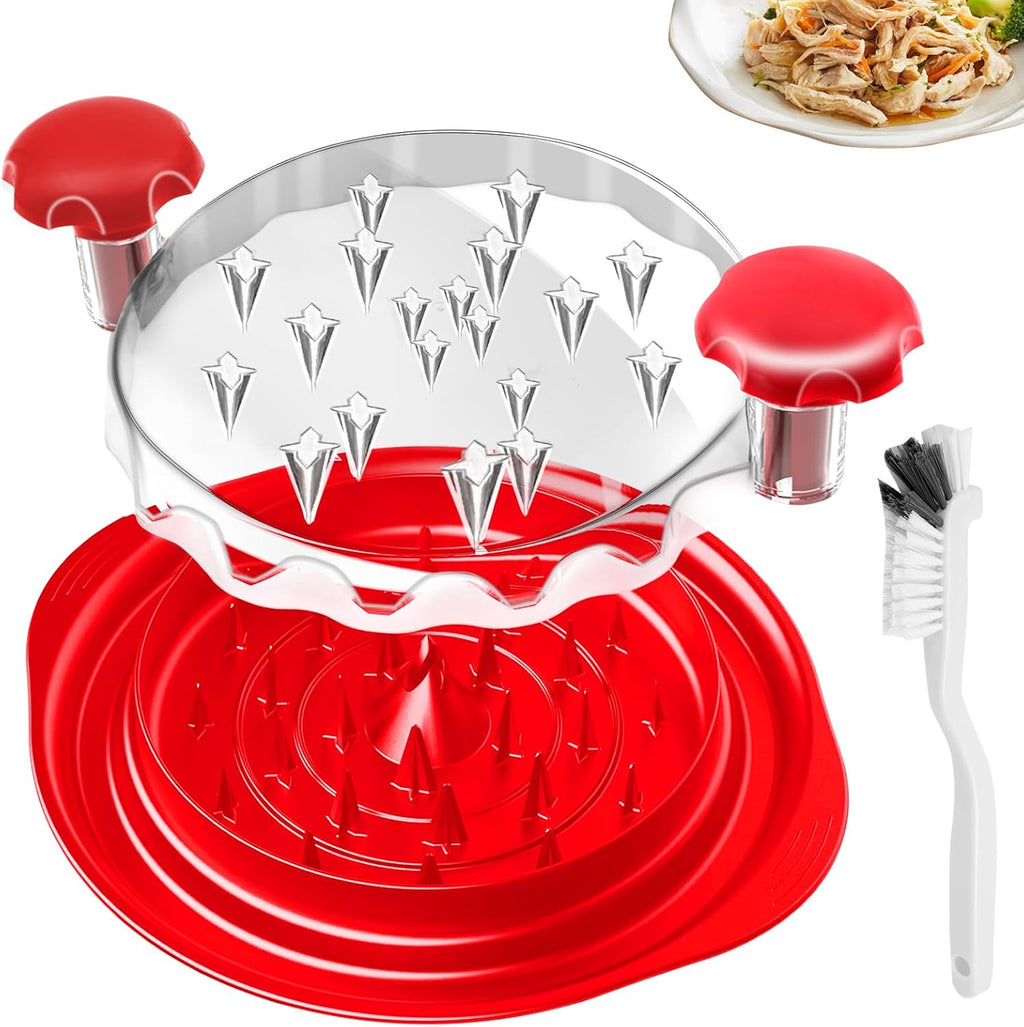 Skiennix Chicken Shredder Tool - 10-Inch Large Meat Shredder with Ergonomic Handle & Cleaning Brush