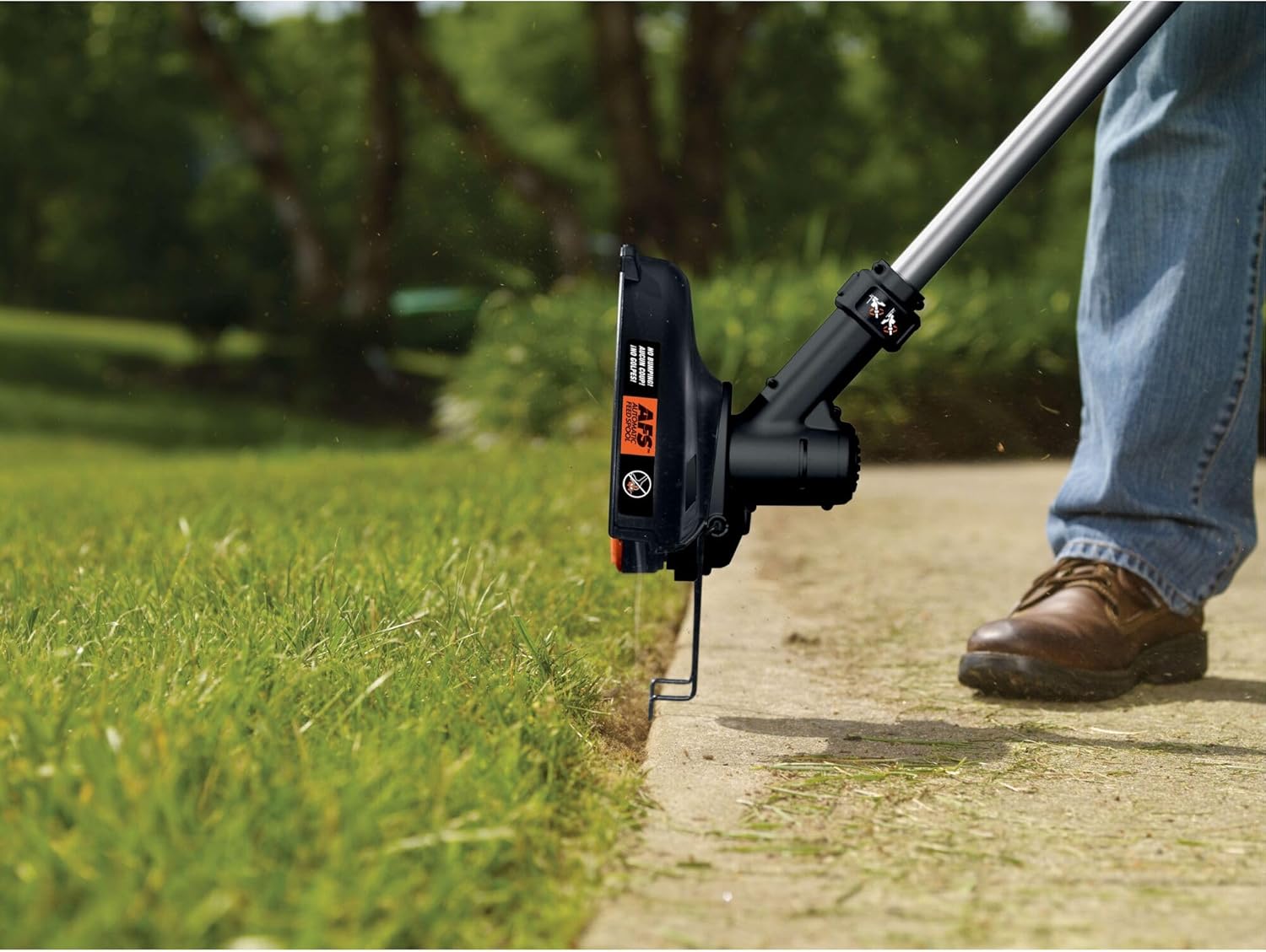 BLACK+DECKER 40V MAX Cordless String Trimmer & Edger - Adjustable Telescoping Pole, Includes Battery & Charger