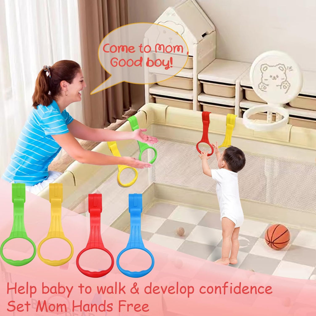 Skiennix Baby Pull Up Ring | Learn to Walk Assist for Playpen or Crib - 4 Color Options Available