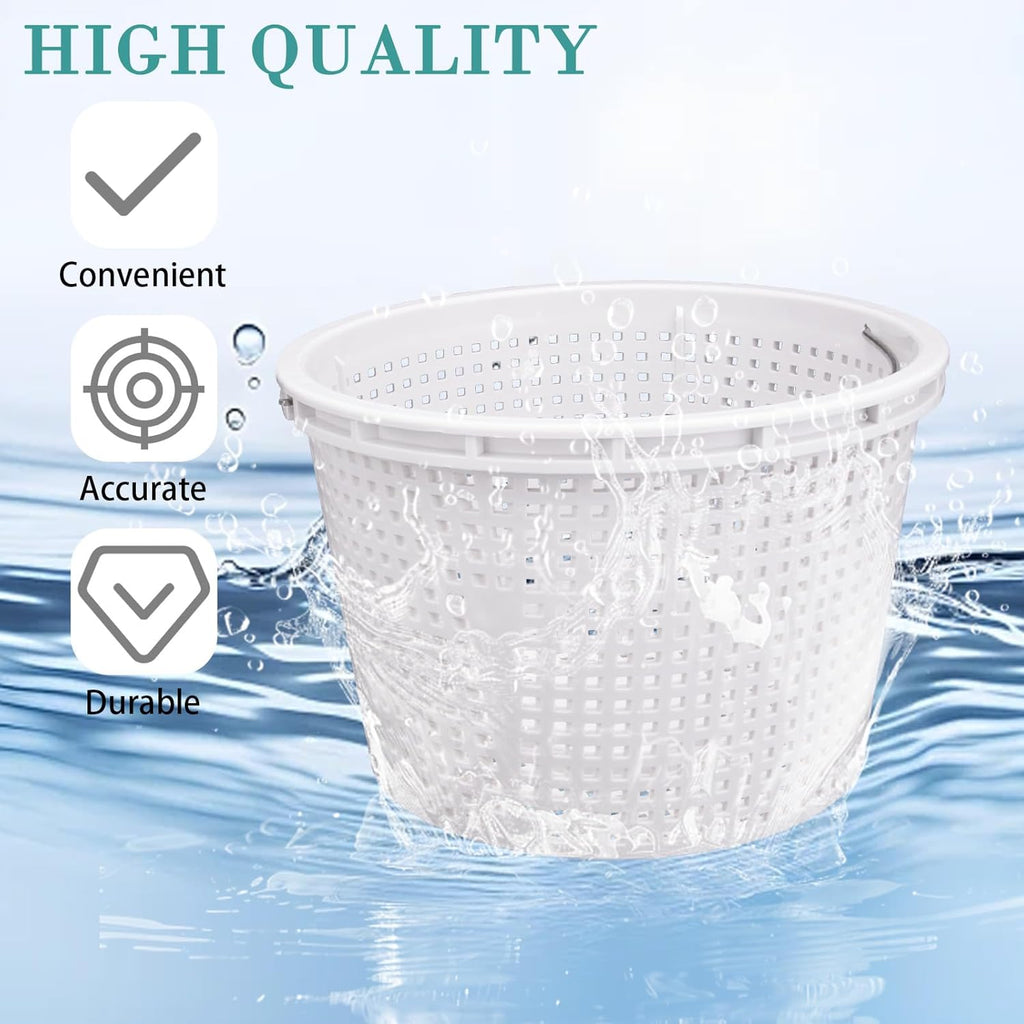 Pentair Pool Skimmer Basket - 8" Inground Pool Skimmer with Brass Weight & Rubber Grip