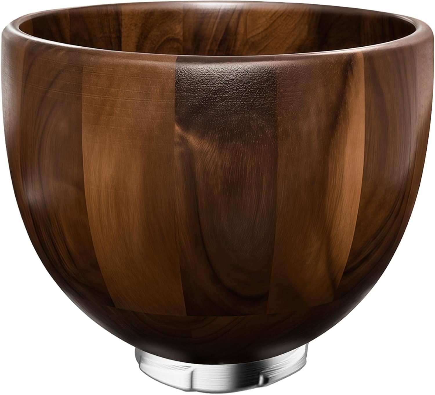 Premium Walnut Wood Mixing Bowl - Handmade Natural Design for KitchenAid 4.5 & 5 QT Tilt-Head Models | 5QT
