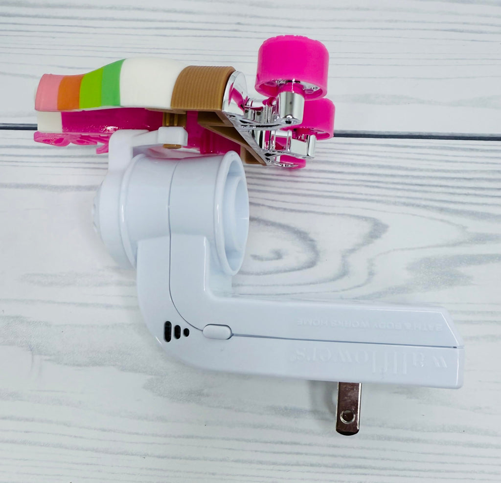 Bath and Body White Skate with Pink Wheels Adjustable Wallflowers Scent Control Fragrance Plug