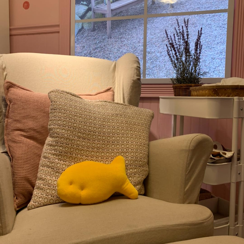 Snack Plushies Cheddar Fish Cracker Plush Toy – 10” Soft & Huggable Stuffed Animal Pillow – Cute Snack-Inspired Cuddly Gift for Kids & Adults