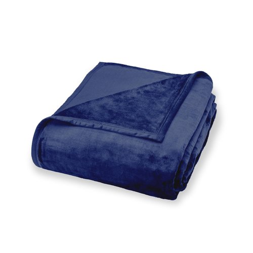 Northwest Ashford Home Cozy Oversized Family Throw Blanket, Navy 108 x 120 inches