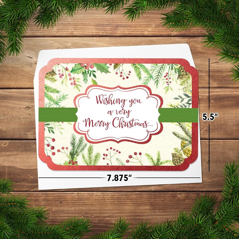 Very Merry Christmas Boxed Cards - 15 Holiday Greeting Cards with Envelopes (Designer Greetings) Variation: Very Merry Christmas+15 Boxed Cards