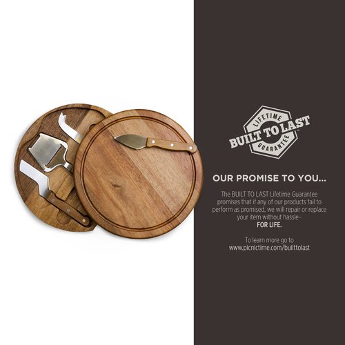 Toscana Monogram Initials S Personalized Acacia Circo Cheese Cutting Board & Tools Set