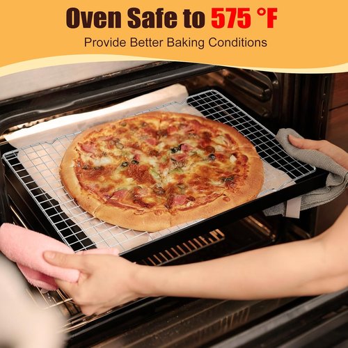 Heavy Duty 304 Stainless Steel Cooling Racks by [Brand Name] – 2 PCS 10" x 16" Oven & Dishwasher Safe for Baking & Grilling