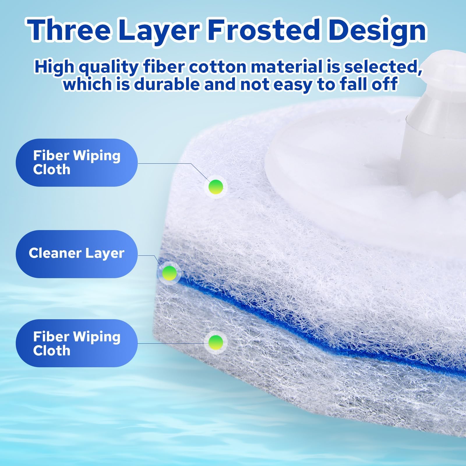Cecailin® 60pcs Disposable Toilet Brush. Bathroom Cleaning. Disposable Bowl Cleaners Compatible with Most Toilet Brushes