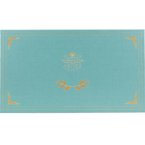 Harney & Sons Teal Tea Chest Gift, Featuring 8 Wrapped Sachet Flavors