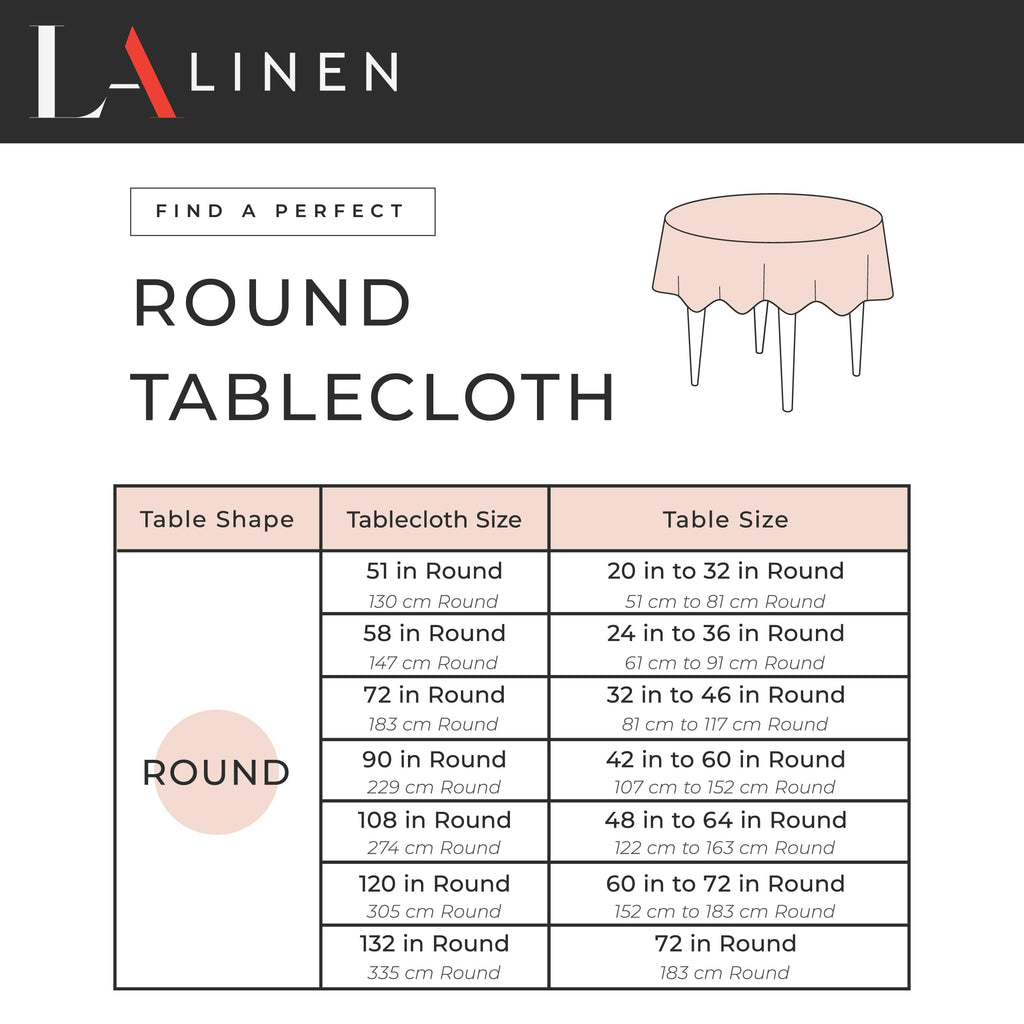 LA Linen Gingham Tablecloth - Checkered Tablecloth for Parties, Picnics & More - Farmhouse Tablecloth - Spring Tablecloth - Picnic Tablecloth - Cloth Tablecloths for Round Tables - 132" Pink
