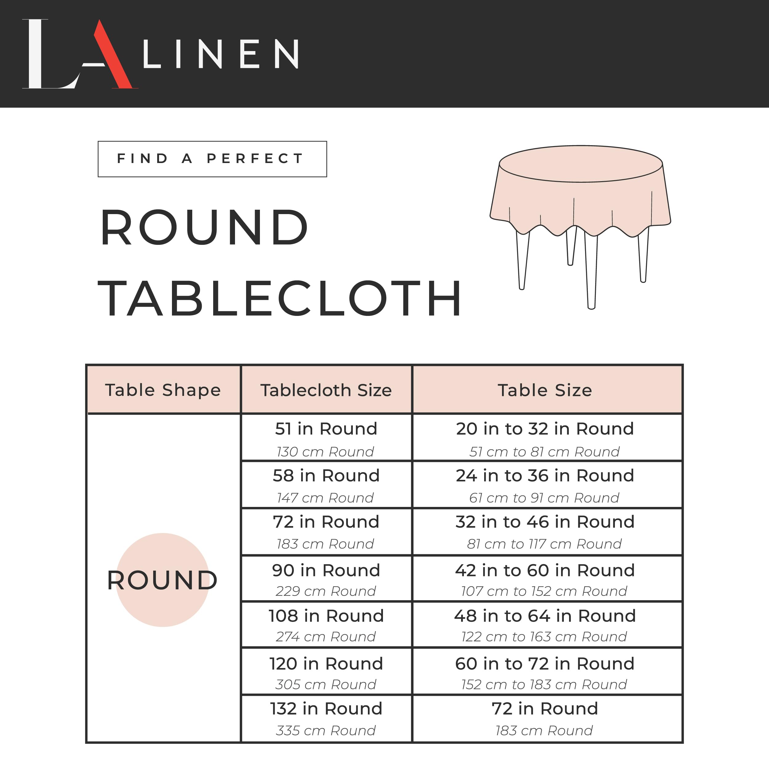 LA Linen Gingham Tablecloth - Checkered Tablecloth for Parties, Picnics & More - Farmhouse Tablecloth - Spring Tablecloth - Picnic Tablecloth - Cloth Tablecloths for Round Tables - 132" Pink