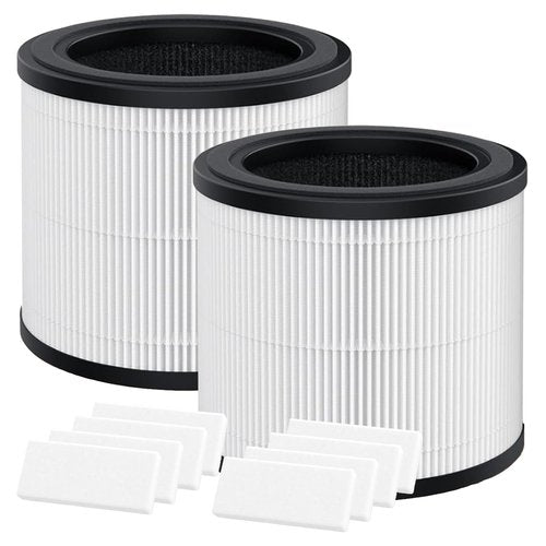AP2303 Filter for KOIOS AP2303 Air Purifier with Activated Carbon Filter, 2 Packs with Extra 8 pcs Aroma Pads, 3-Stage High Efficiency Filtration