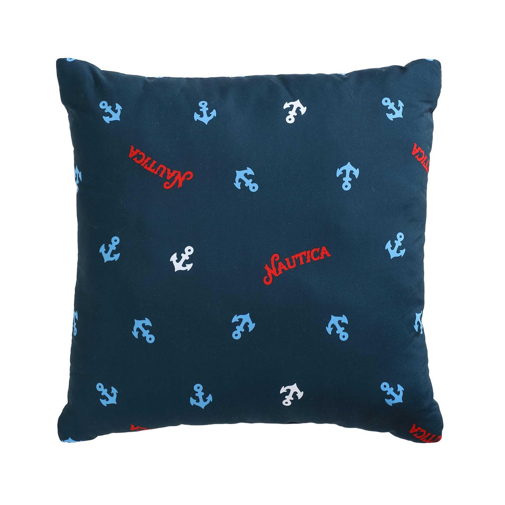Nautica Kids - Finnian Whales Navy Kids Comforter Set, Soft Bedding with Matching Shams & Throw Pillow, 4-Piece, Navy, Full/Queen