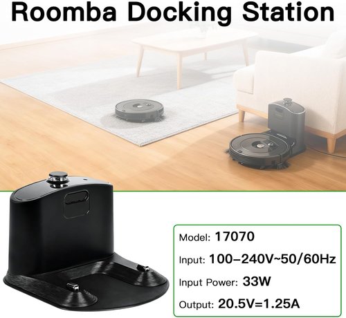 iRobot Roomba Charging Base - Replacement Docking Station for e5, e6, i8, i7, i6, i4, i3, 500-900 Series