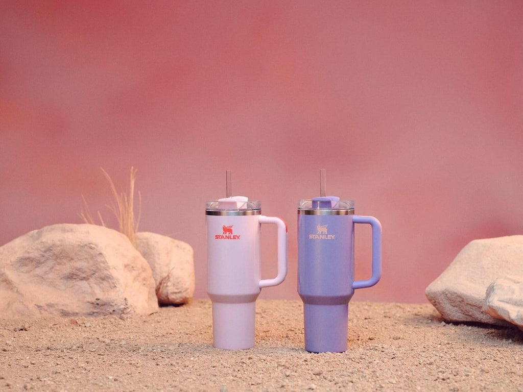 STANLEY Quencher H2.0 Tumbler - 40 oz Insulated Stainless Steel Cup with Handle & Straw | BPA-Free | Periwinkle Shimmer