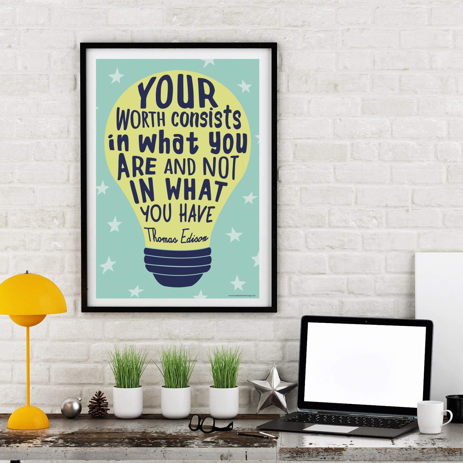 Sweetzer & Orange Growth Mindset Posters - Motivational Wall Art for Classroom | Set of 13, 15 x 22”
