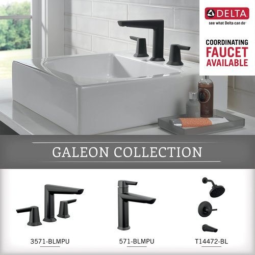 Delta Galeon (1-Pack) 8'' Towel Rack for Bathroom Matte Black Towel Bar for Bathroom Wall Hand Towel Holder Rod Wall Mounted Kitchen Towel Holder 77208-BL