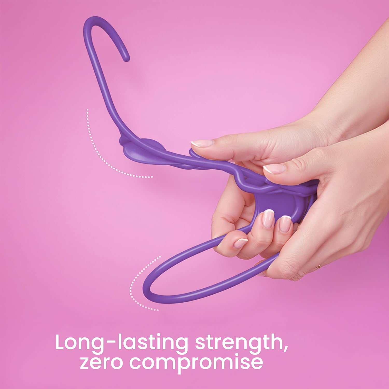 Utopia Home Plastic Hangers 30 Pack - Durable Space-Saving Clothes Hangers - Purple Closet Organizers