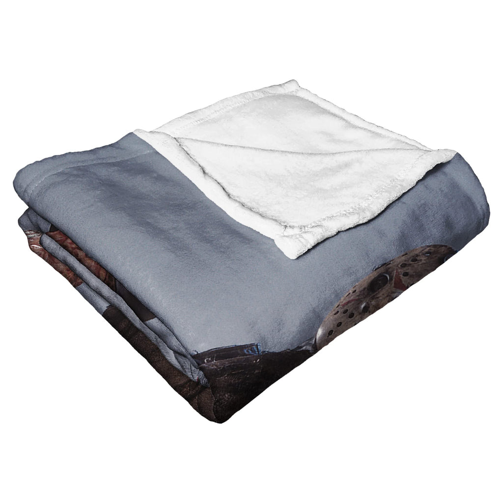 Northwest Freddy vs Jason Silk Touch Throw Blanket, 50" x 60", Back to Back