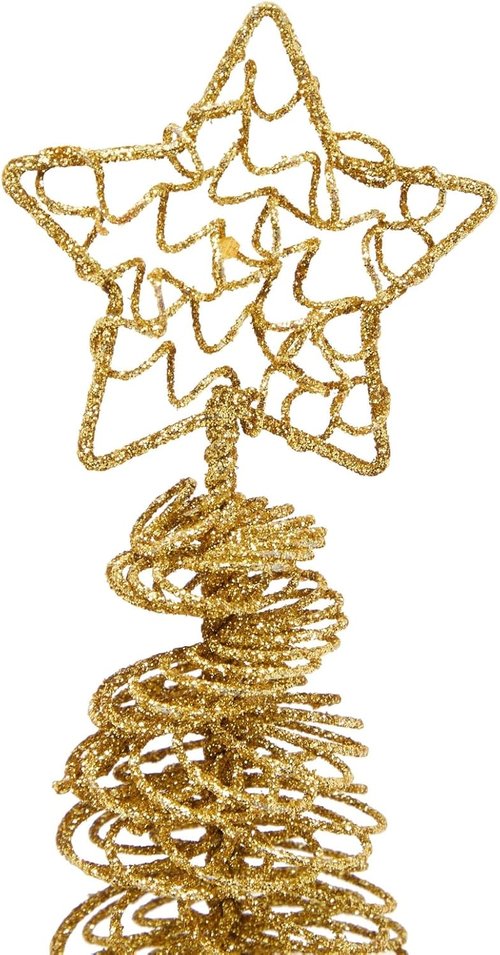 Juvale Tabletop Tree - 10.5 in Tall Gold Wire Decor | 2-Pack for Living Room & Office