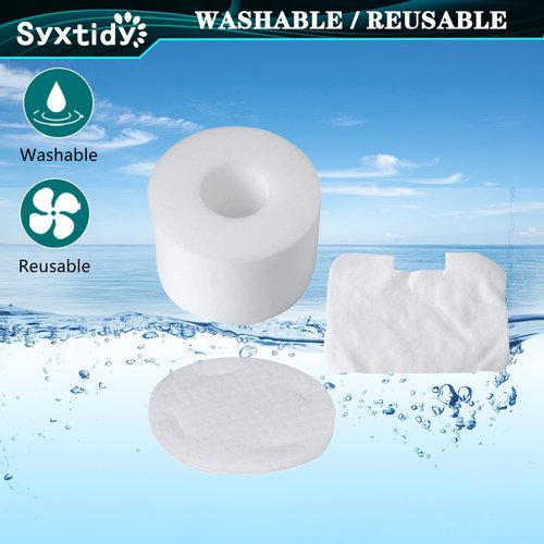 Syxtidy Filter Replacement for Shark Navigator Deluxe Upright Models NV42 31,NV44, NV46, NV4626, UV402, Part XFF36, 2 Pack, White