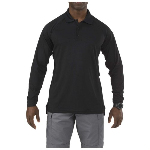 5.11 Tactical Performance Long-Sleeve Polo Black