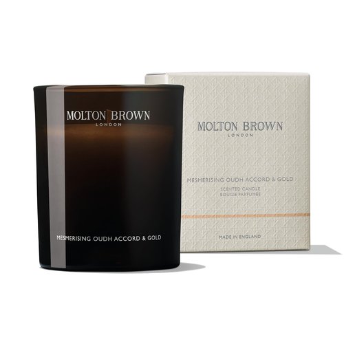 Molton Brown Mesmerising Oudh Accord & Gold Signature Scented Single Wick Candle 6.07 oz.